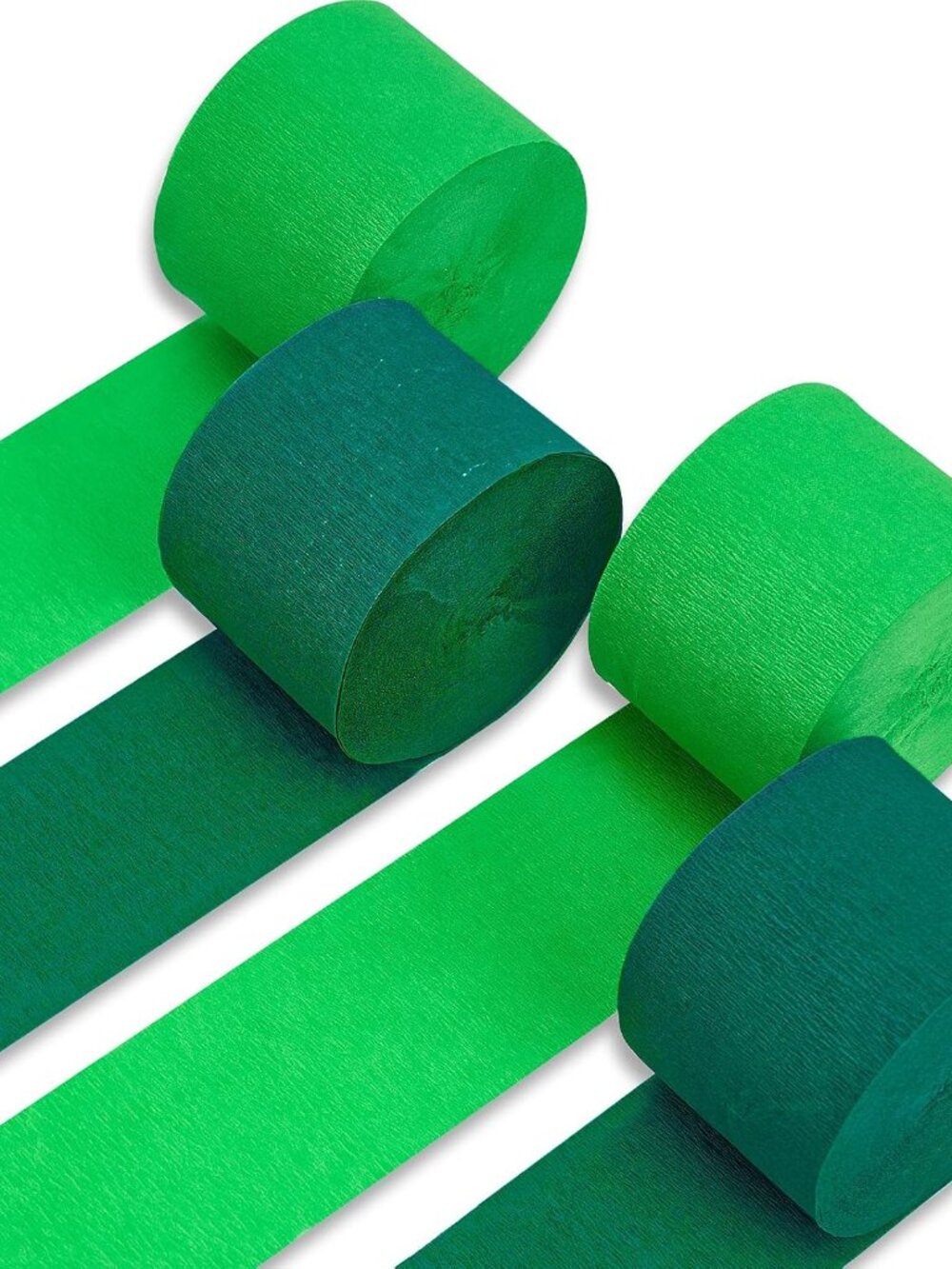 Green Crepe Paper Streamers 4pcs 328 FT Green Streamers
